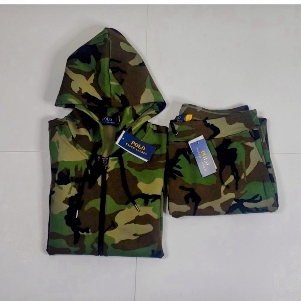 🔥 NWOT! Polo by Ralph Lauren Camouflage and Pants Set